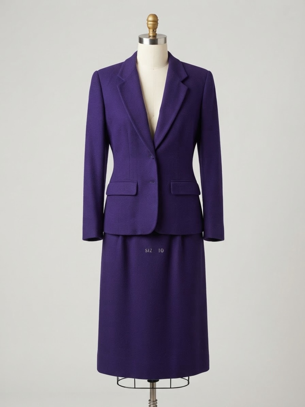 Vintage Pendleton Purple Women's Tailored Blazer & Skirt